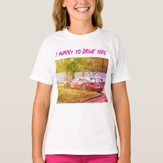 この車に乗りたい Tシャツ (正面)