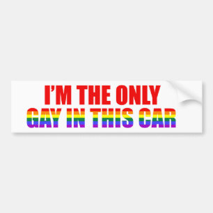 この車のLGBTユーモア・ジョークのゲイは私だけおもしろいだ バンパーステッカー