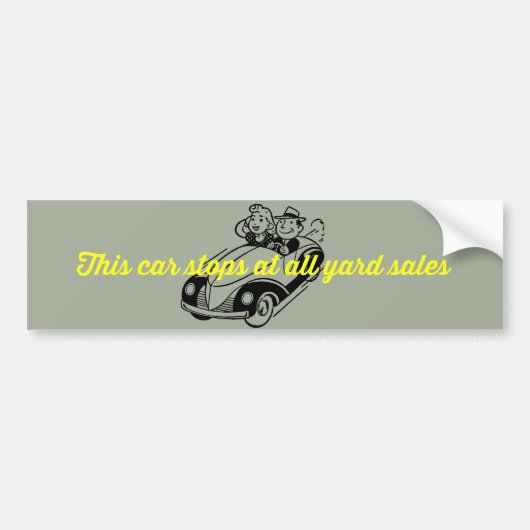 この車は全ストップヤード販売バンパーシール バンパーステッカー (正面)