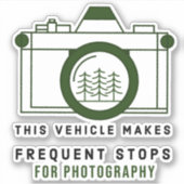 この車は写真にストップ頻繁に出る シール (正面)