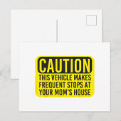 この車は君の車にストップよく注意せよ シーズンポストカード (正面/裏面)