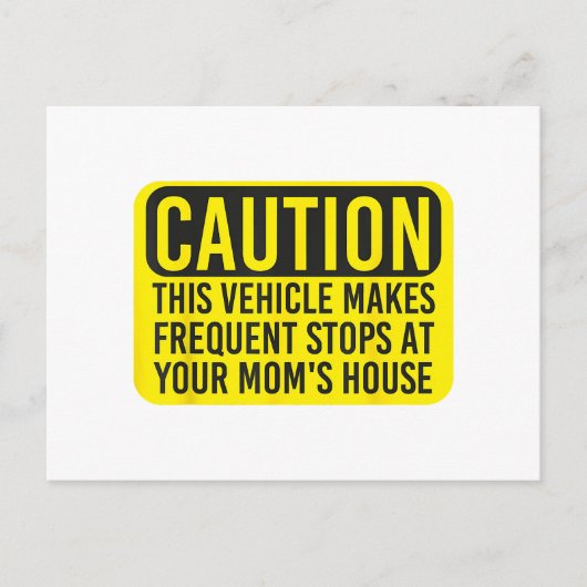 この車は君の車にストップよく注意せよ シーズンポストカード (正面)