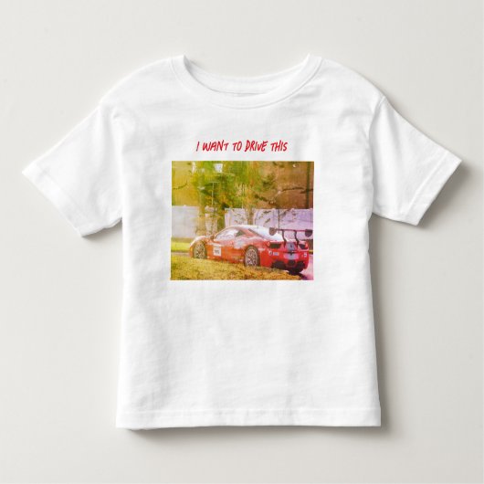 この車を運転したい トドラーTシャツ (正面)