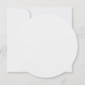 この輪は10cm 幸運 面白い妊娠 招待状 (裏面)