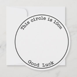 この輪は10cm 幸運 面白い妊娠 招待状