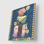 この農場で スクエア壁時計 (傾斜)