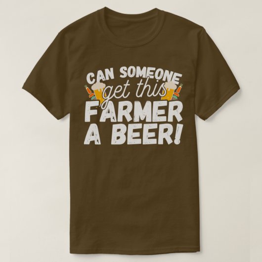 この農家をビールにする Tシャツ (デザイン正面)