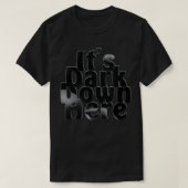 この辺は暗い Tシャツ (デザイン正面)