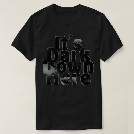この辺は暗い Tシャツ (デザイン正面)