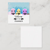 この近隣にようこそ 新しい家 クリスマス ノートカード (正面/裏面)