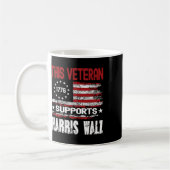 この退役軍人はHarris Wheimer 2024 Americanをサポート コーヒーマグカップ (左)