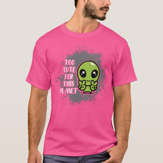 この遊星旅行者に可愛い Tシャツ (正面)