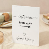 この道の結婚看板 招待状