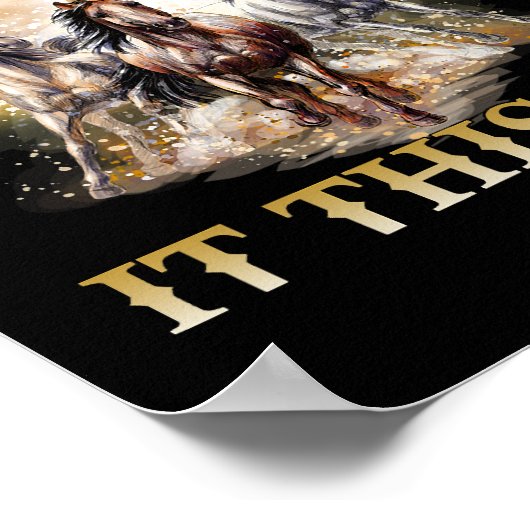 この遠い馬を作ったのはイエスだけだ ポスター (角)