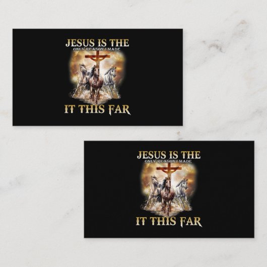 この遠い馬を作ったのはイエスだけだ 名刺 (正面/裏面)