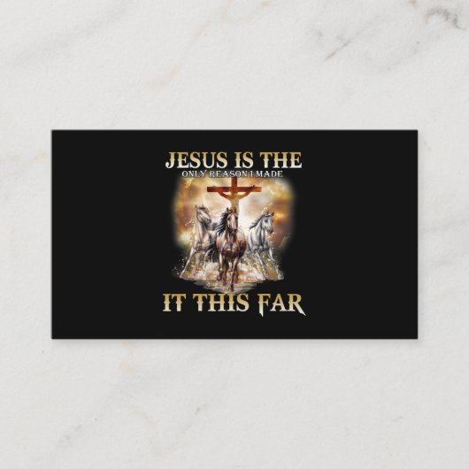 この遠い馬を作ったのはイエスだけだ 名刺 (正面)