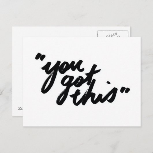 この郵便はがきを得ました ポストカード (正面/裏面)