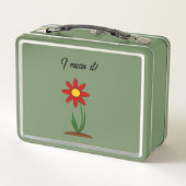 この金属製のカスタマイズ弁当箱に名前を付ける メタルランチボックス (裏面)