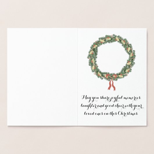 この金箔メリークリスマスプレゼント箱を修正 箔カード (内部)