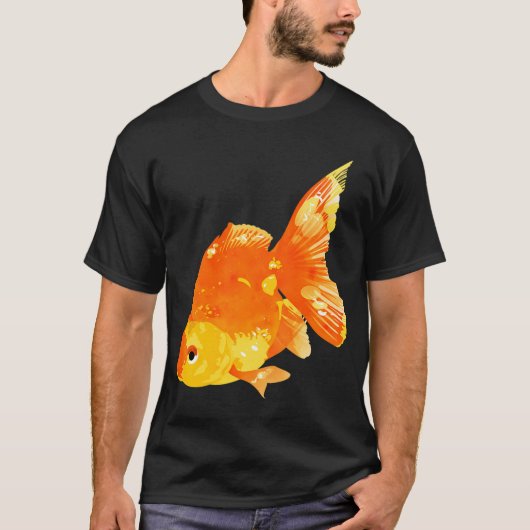 この釣り好きには何か魚がいる Tシャツ (正面)