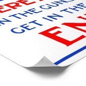 この銃は向こうにある – WW1 ポスター (角)