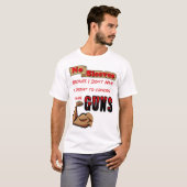 この銃は隠せない Tシャツ (正面フル)