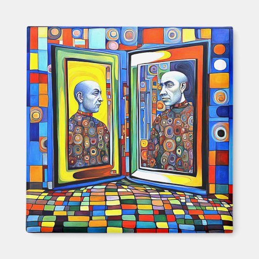 この鏡で誰が見えるか マグネット (正面)