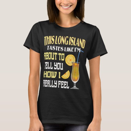 この長い島アイスティーはアルコールCocを飲む Tシャツ (正面)