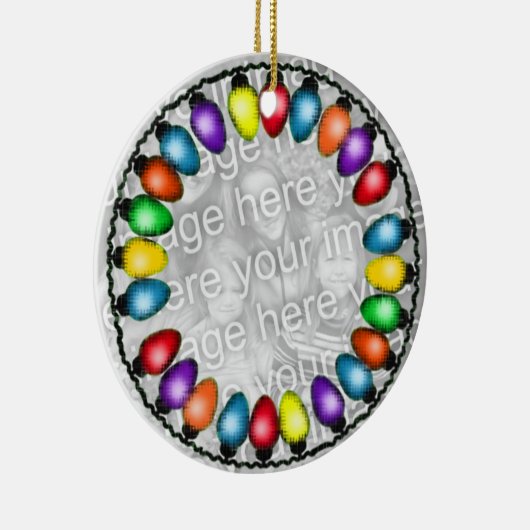 この陶磁器のオーナメントにあなたの写真を加えて下さい セラミックオーナメント (右)