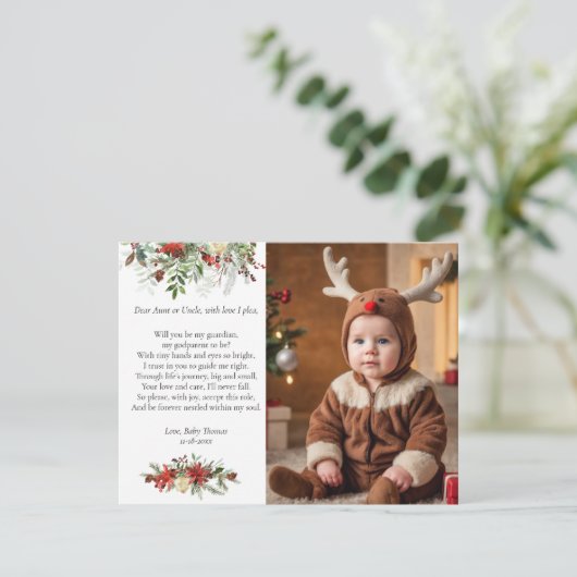 この陽気な喜びに一緒に参加しよう！ 私の名付け親になってくれますか？ 招待状 (スタンド正面)