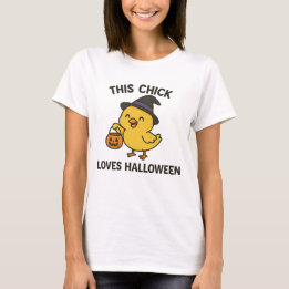 この雌鶏はハロウィンが大好き Tシャツ