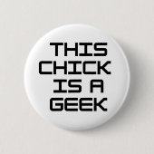 この雛はギーク 缶バッジ (正面)
