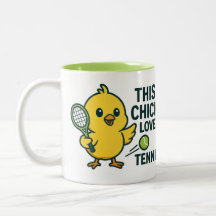 この雛はテニスが大好き