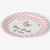 この雛は一歳の誕生日 ペーパープレート (アングル)