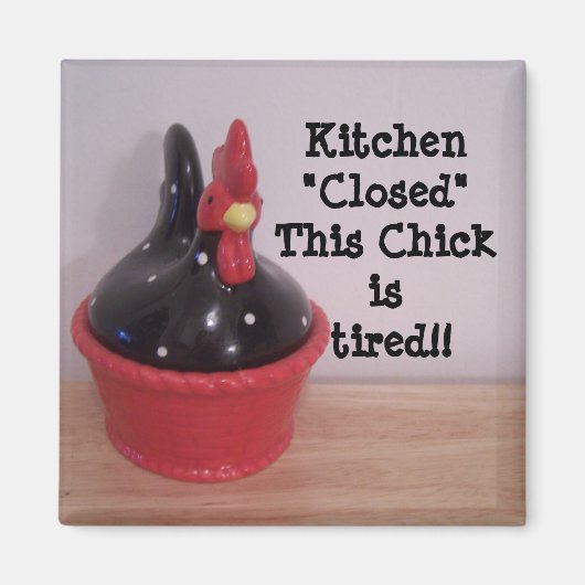 この雛は疲れている!! マグネット (正面)