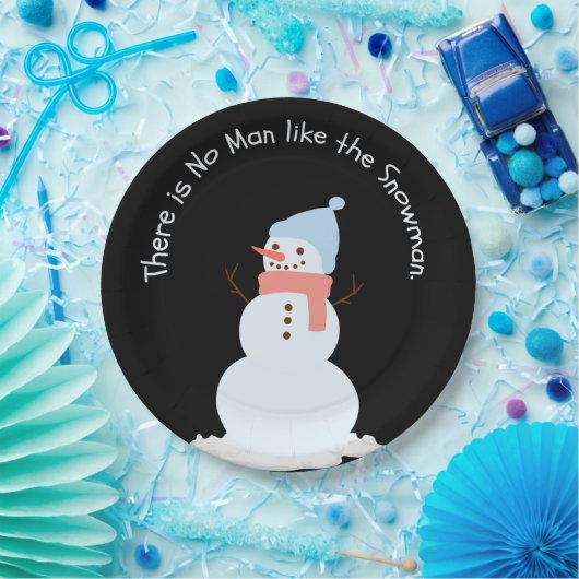 この雪だるまに勝る者は無い ペーパープレート (パーティー)