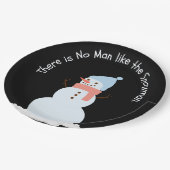 この雪だるまに勝る者は無い ペーパープレート (アングル)