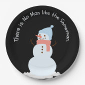 この雪だるまに勝る者は無い ペーパープレート (正面)