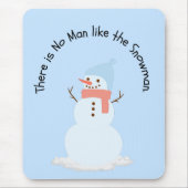 この雪だるまに勝る者は無い マウスパッド (正面)