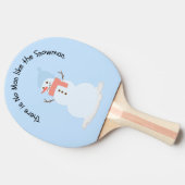 この雪だるまに勝る者は無い 卓球ラケット (横)