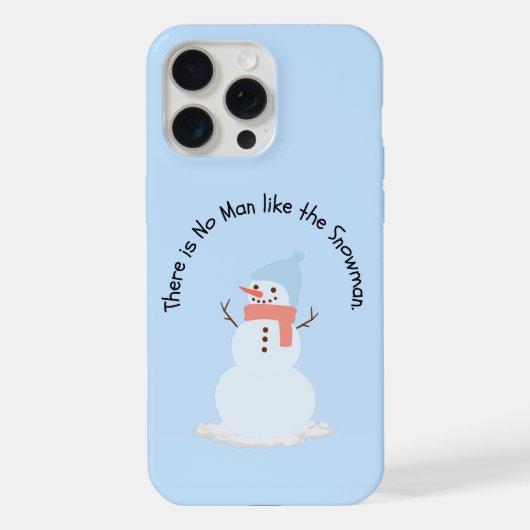 この雪だるまに勝る者は無い iPhoneケース (裏面)