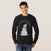 この雪だるまに勝る者は無い Tシャツ (正面フル)