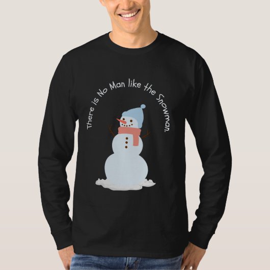 この雪だるまに勝る者は無い Tシャツ (正面)