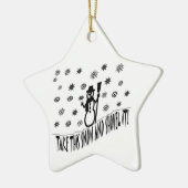 この雪のオーナメント セラミックオーナメント (左)