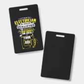 この電気技師は完全に資格を持っています バッジ (正面＆裏面)