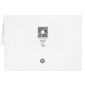 この青いトーンオントーンのホリデーカードでJoyを送信 (裏面横)