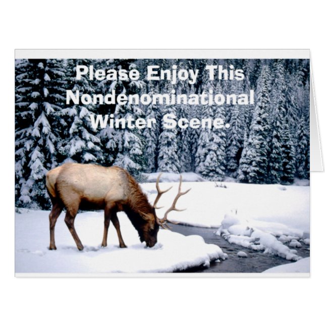 この非楽しむ教派の冬のシーンをお願い。 (正面横)