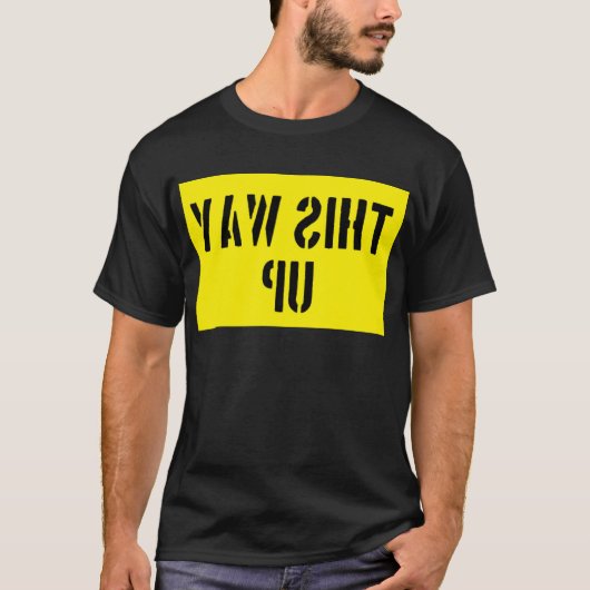 この面を上にして Tシャツ (正面)