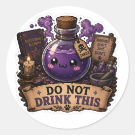 この面白ファンタジーポーションは飲んではいけません ステッカー
