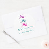 この靴もしはステッカーに合う ラウンドシール (封筒)